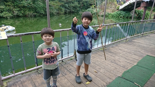 16日・東南植物楽園の釣り堀！